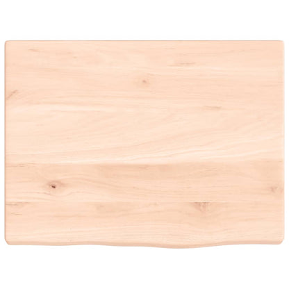 Wastafelblad 40X30X2 Cm Onbehandeld Massief Hout 40 x 30 x 2 cm Naturel