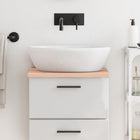 Washbasin top 40x30x2 cm untreated solid wood
