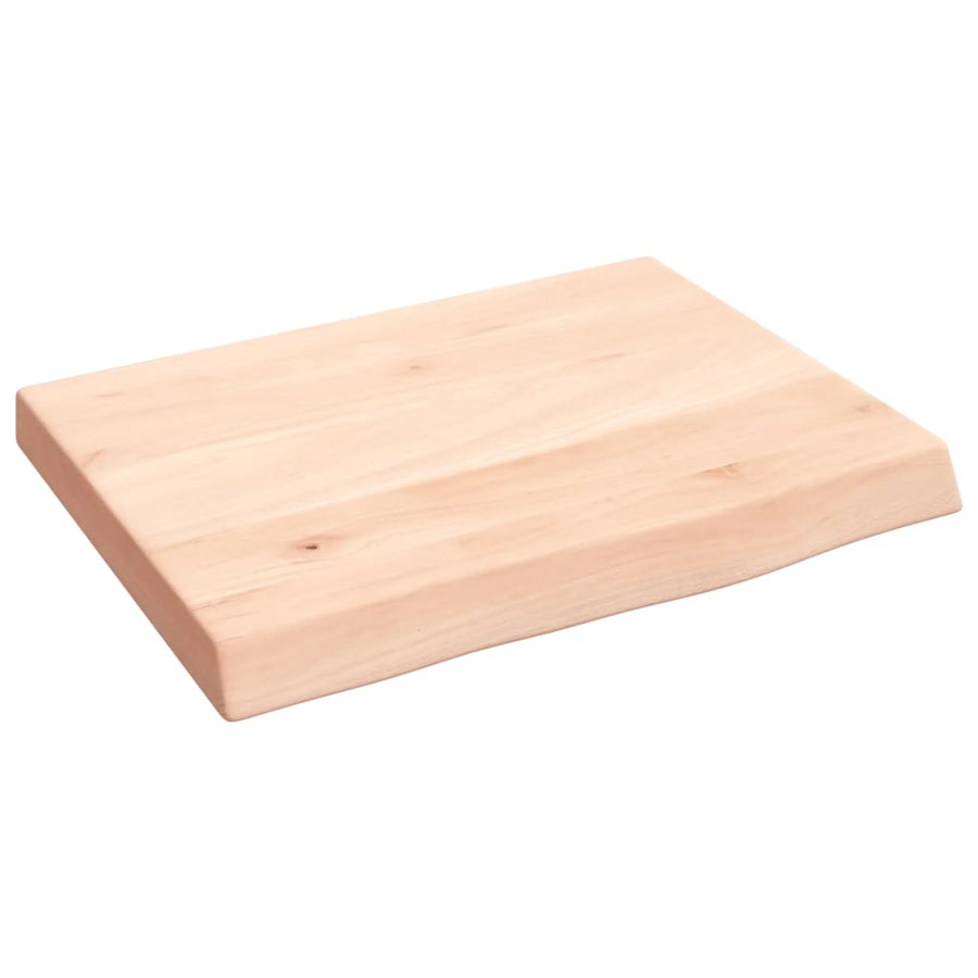 Wastafelblad 40X30X(2-4) Cm Onbehandeld Massief Hout Naturel 40 x 30 x 4 cm