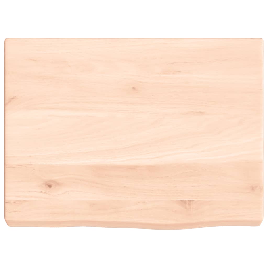 Wastafelblad 40X30X(2-4) Cm Onbehandeld Massief Hout Naturel 40 x 30 x 4 cm