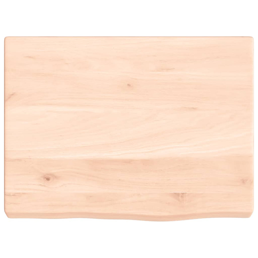 Wastafelblad 40X30X(2-4) Cm Onbehandeld Massief Hout Naturel 40 x 30 x 4 cm
