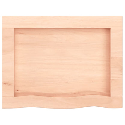 Wastafelblad 40X30X(2-4) Cm Onbehandeld Massief Hout Naturel 40 x 30 x 4 cm