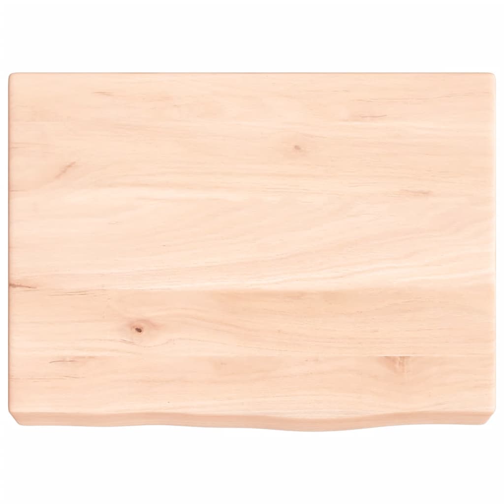 Wastafelblad 40X30X(2-6) Cm Onbehandeld Massief Hout Naturel 40 x 30 x 6 cm