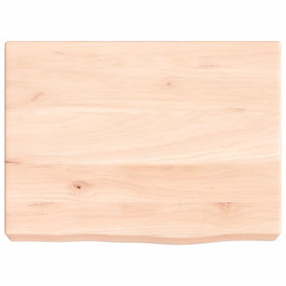 Wastafelblad 40X30X(2-6) Cm Onbehandeld Massief Hout Naturel 40 x 30 x 6 cm