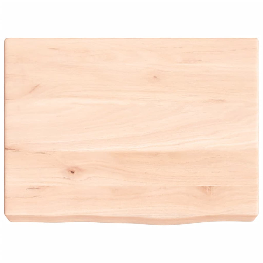 Wastafelblad 40X30X(2-6) Cm Onbehandeld Massief Hout Naturel 40 x 30 x 6 cm