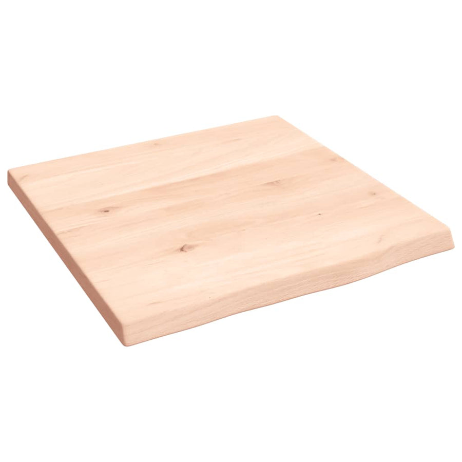 Wastafelblad 40X40X2 Cm Onbehandeld Massief Hout 40 x 40 x 2 cm Naturel