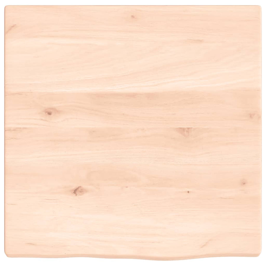 Wastafelblad 40X40X2 Cm Onbehandeld Massief Hout 40 x 40 x 2 cm Naturel