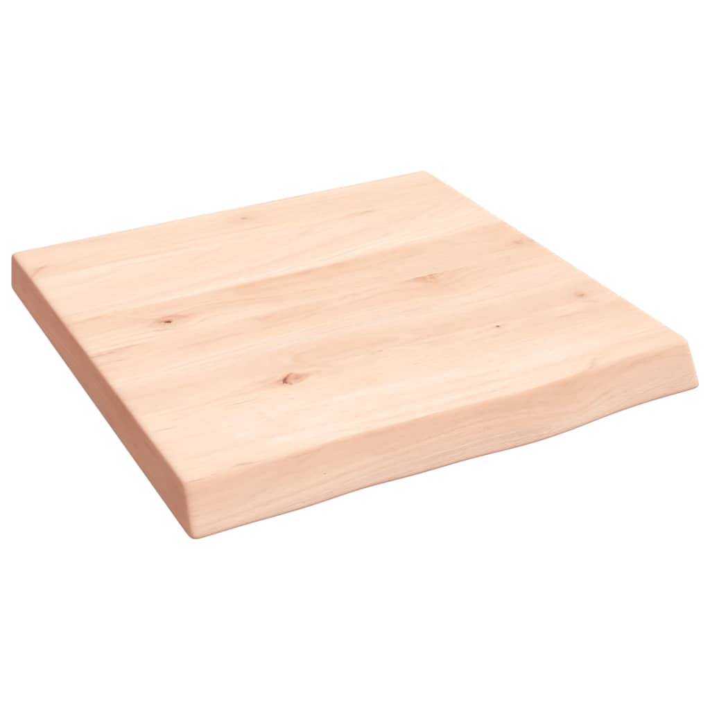 Wastafelblad 40X40X(2-4) Cm Onbehandeld Massief Hout Naturel 40 x 40 x 4 cm