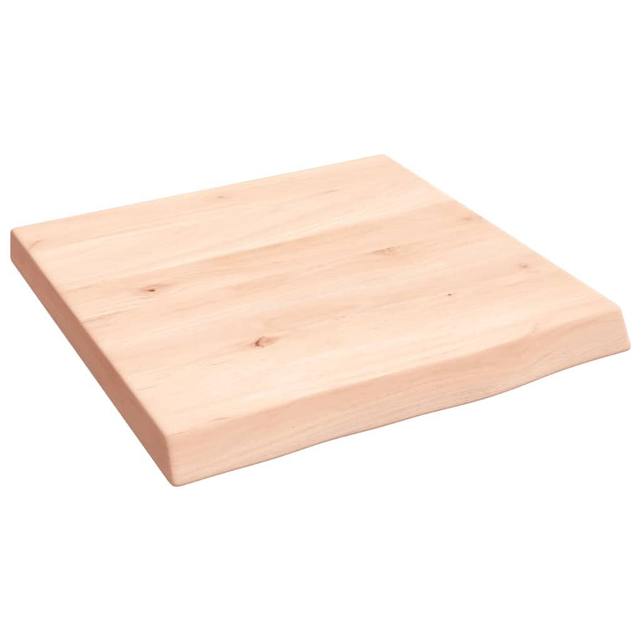 Wastafelblad 40X40X(2-4) Cm Onbehandeld Massief Hout Naturel 40 x 40 x 4 cm