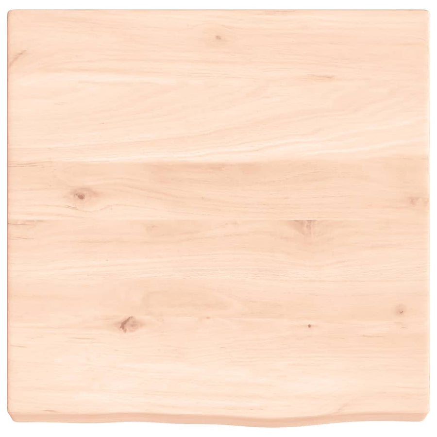 Wastafelblad 40X40X(2-4) Cm Onbehandeld Massief Hout Naturel 40 x 40 x 4 cm