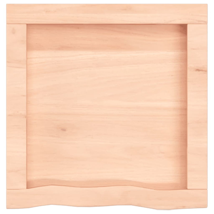Wastafelblad 40X40X(2-4) Cm Onbehandeld Massief Hout Naturel 40 x 40 x 4 cm