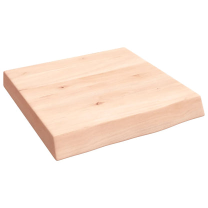 Wastafelblad 40X40X(2-6) Cm Onbehandeld Massief Hout Naturel 40 x 40 x 6 cm
