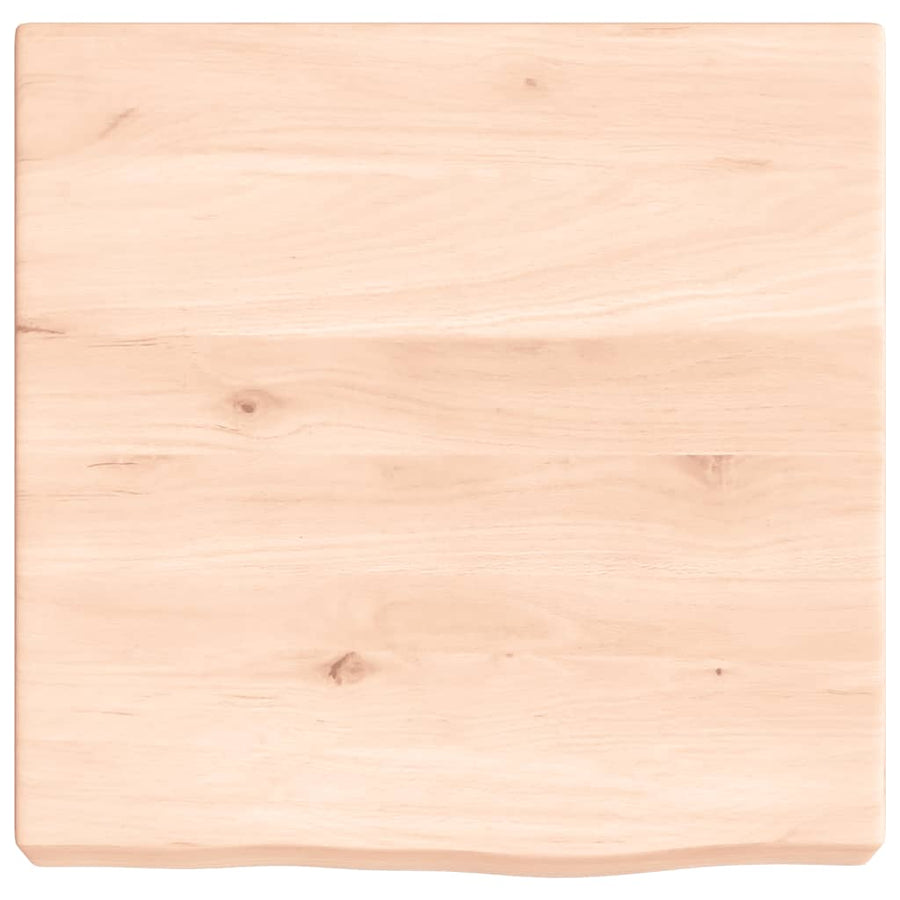 Wastafelblad 40X40X(2-6) Cm Onbehandeld Massief Hout Naturel 40 x 40 x 6 cm