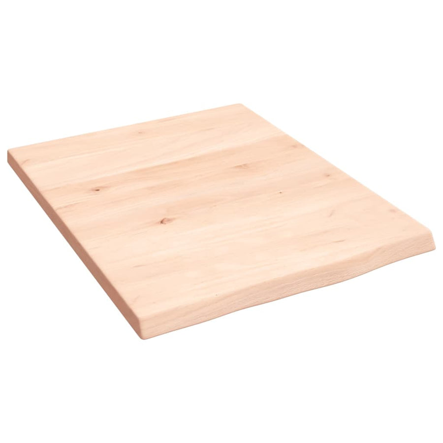 Wastafelblad Onbehandeld Massief Hout Naturel 40 x 50 x 2 cm