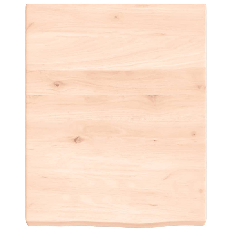 Wastafelblad 40X50X(2-4) Cm Onbehandeld Massief Hout Naturel 40 x 50 x 4 cm