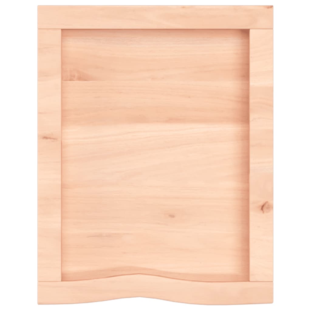 Wastafelblad 40X50X(2-4) Cm Onbehandeld Massief Hout Naturel 40 x 50 x 4 cm