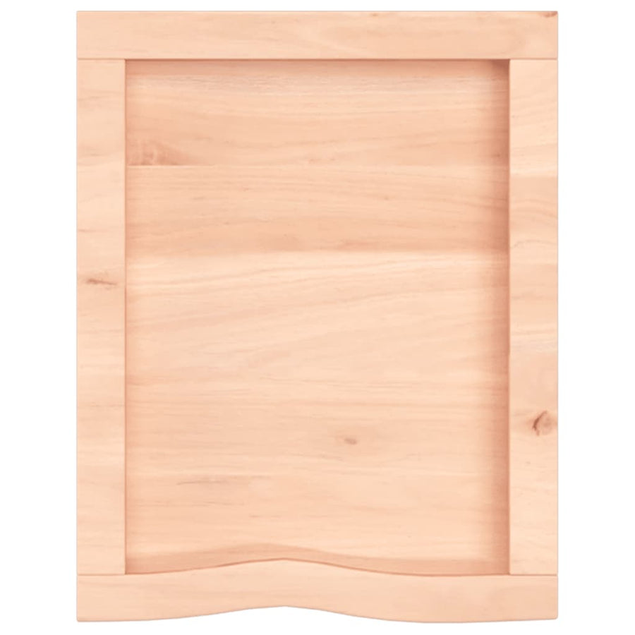 Wastafelblad 40X50X(2-4) Cm Onbehandeld Massief Hout Naturel 40 x 50 x 4 cm