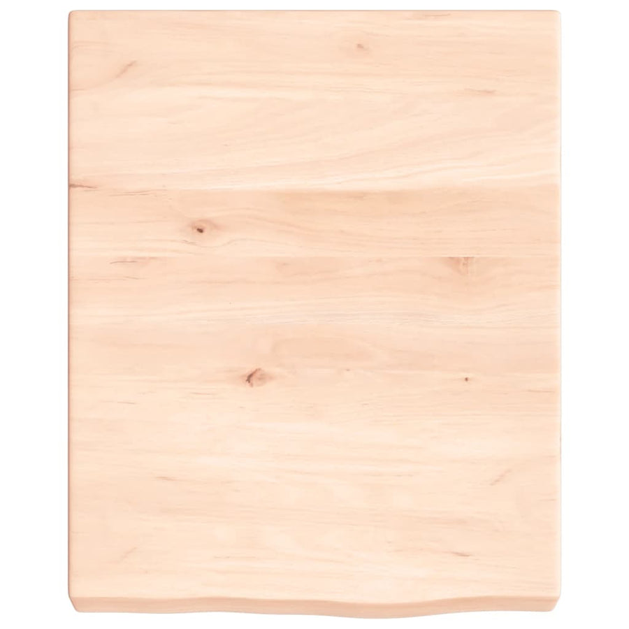 Wastafelblad 40X50X(2-6) Cm Onbehandeld Massief Hout Naturel 40 x 50 x 6 cm
