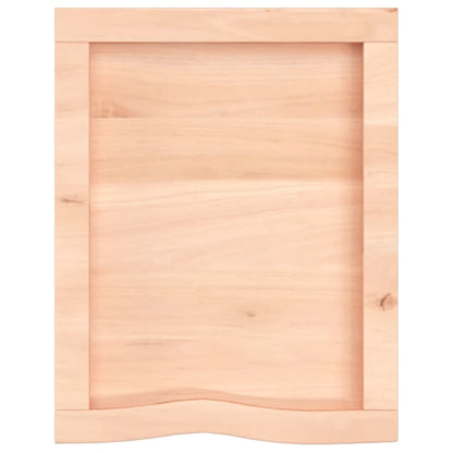 Wastafelblad 40X50X(2-6) Cm Onbehandeld Massief Hout Naturel 40 x 50 x 6 cm