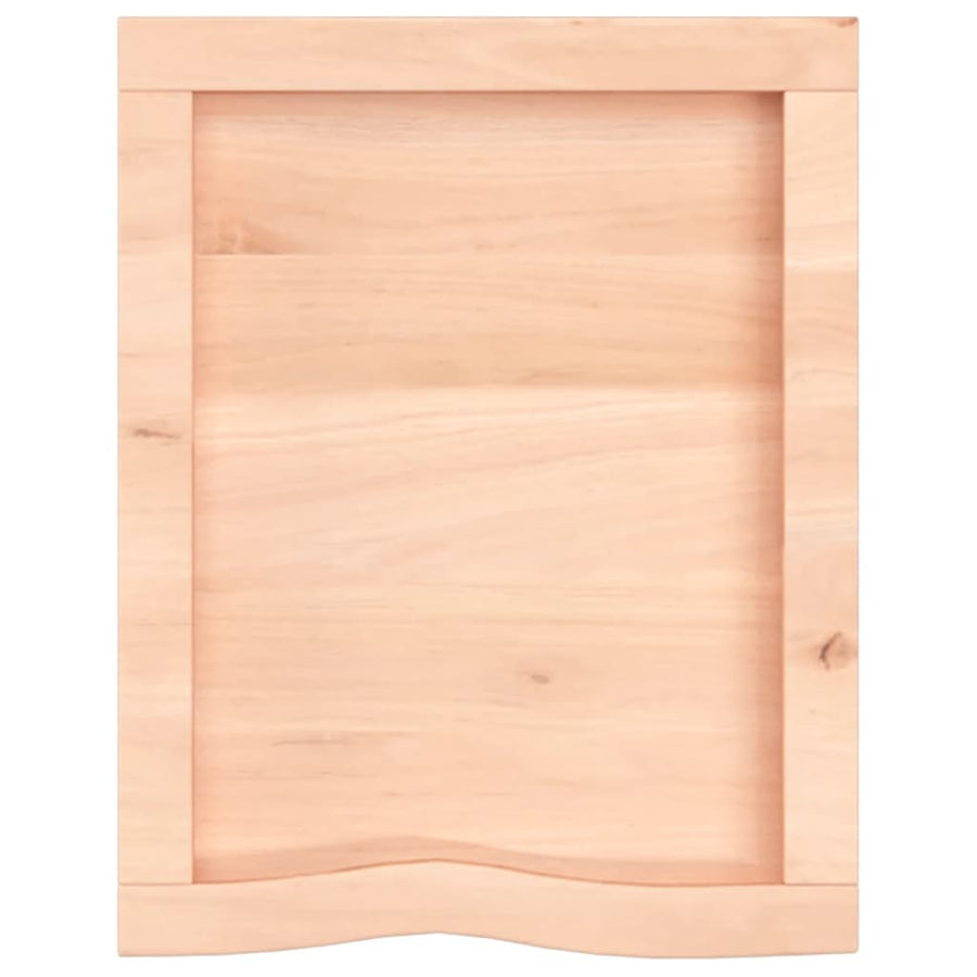 Wastafelblad 40X50X(2-6) Cm Onbehandeld Massief Hout Naturel 40 x 50 x 6 cm