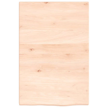Wastafelblad Onbehandeld Massief Hout Naturel 40 x 60 x 2 cm