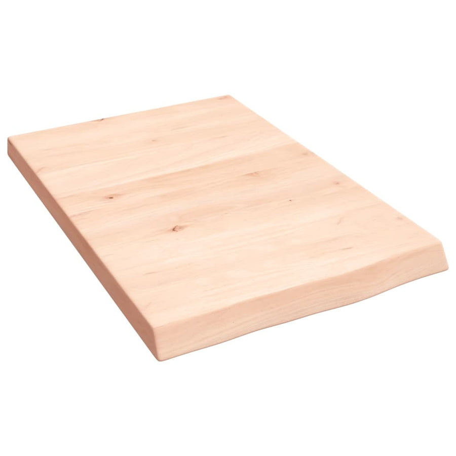 Wastafelblad 40X60X(2-4) Cm Onbehandeld Massief Hout Naturel 40 x 60 x 4 cm