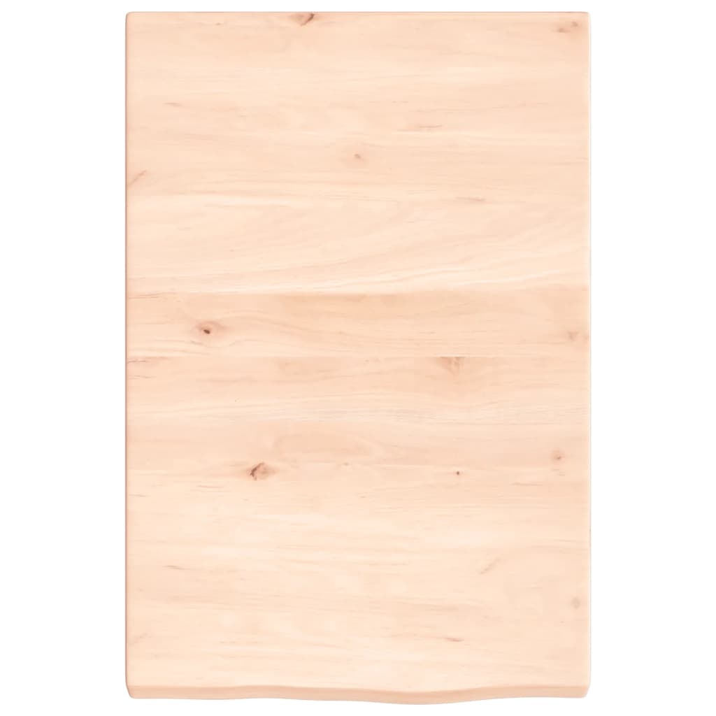 Wastafelblad 40X60X(2-4) Cm Onbehandeld Massief Hout Naturel 40 x 60 x 4 cm