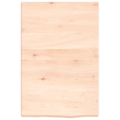 Wastafelblad 40X60X(2-4) Cm Onbehandeld Massief Hout Naturel 40 x 60 x 4 cm