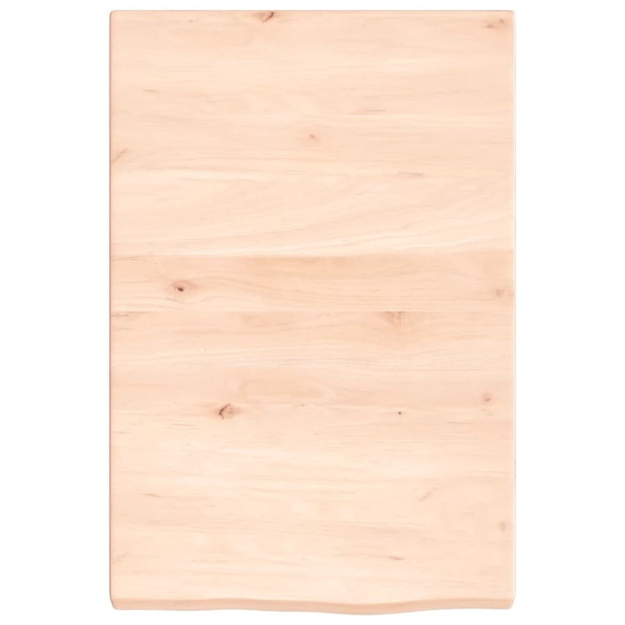 Wastafelblad 40X60X(2-4) Cm Onbehandeld Massief Hout Naturel 40 x 60 x 4 cm