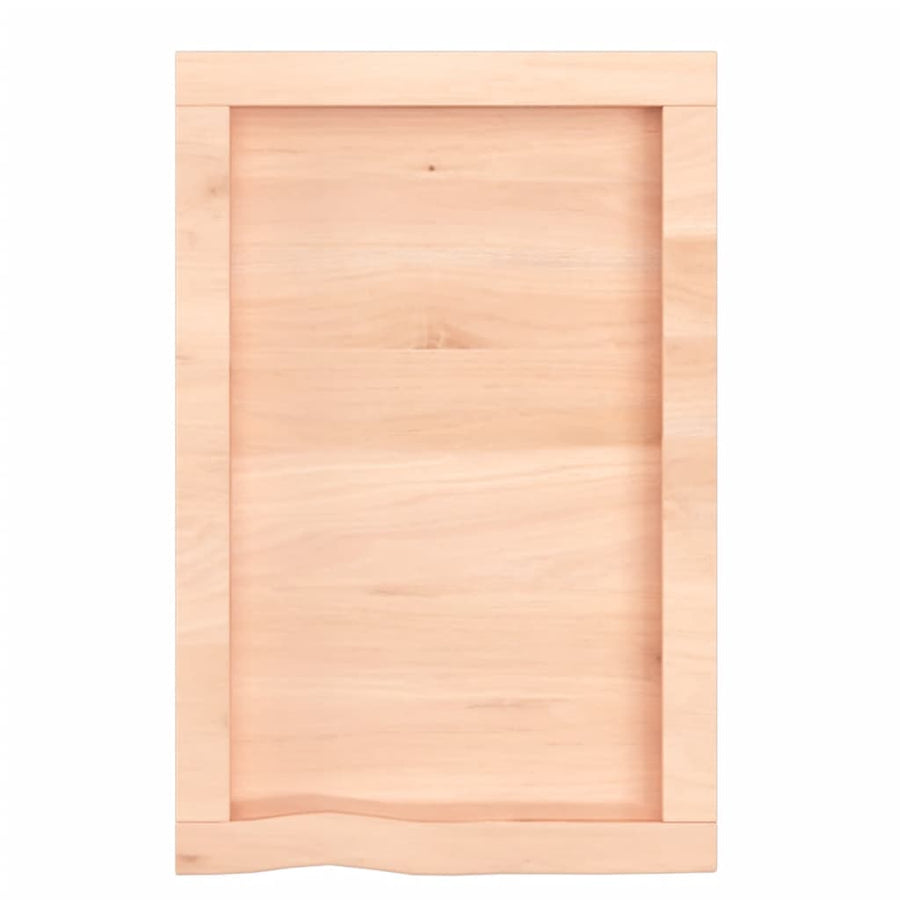 Wastafelblad 40X60X(2-4) Cm Onbehandeld Massief Hout Naturel 40 x 60 x 4 cm