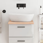 Vanity top 40x60x(2-4) cm untreated solid wood