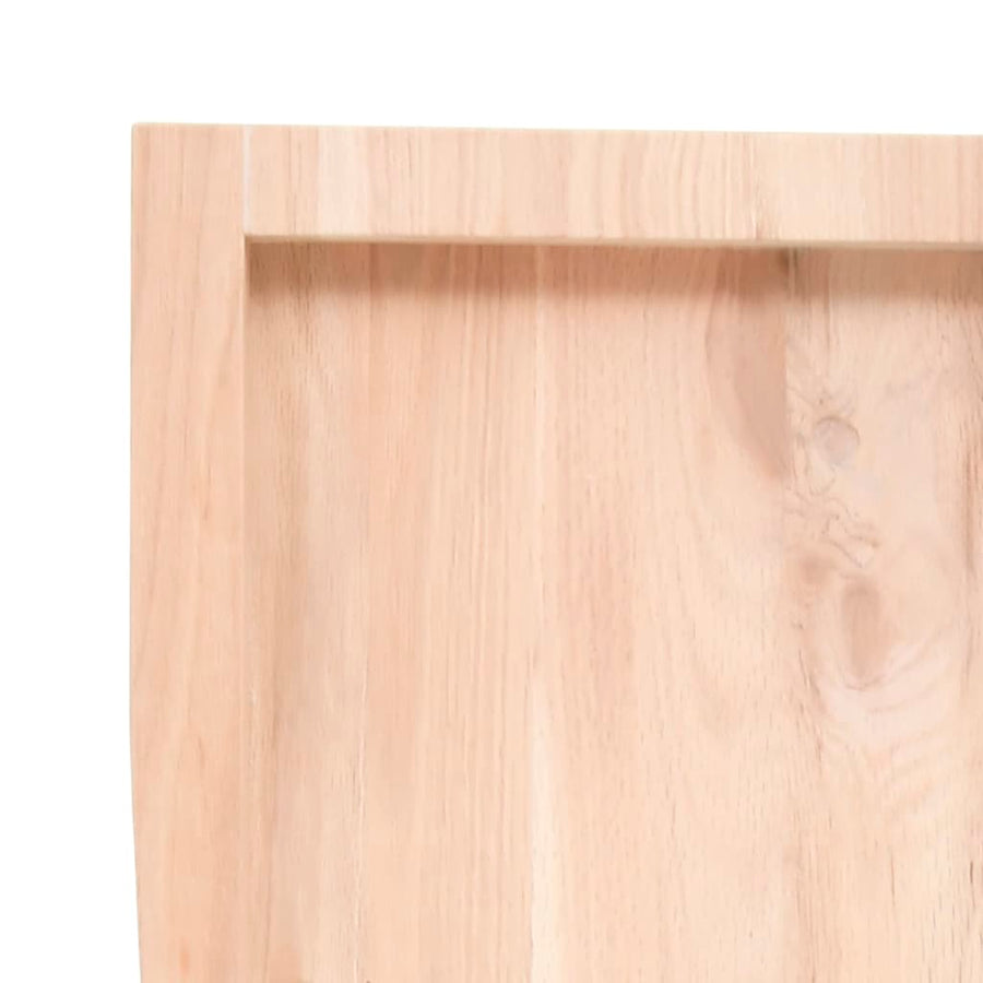Wastafelblad 40X60X(2-6) Cm Onbehandeld Massief Hout Naturel 40 x 60 x 6 cm