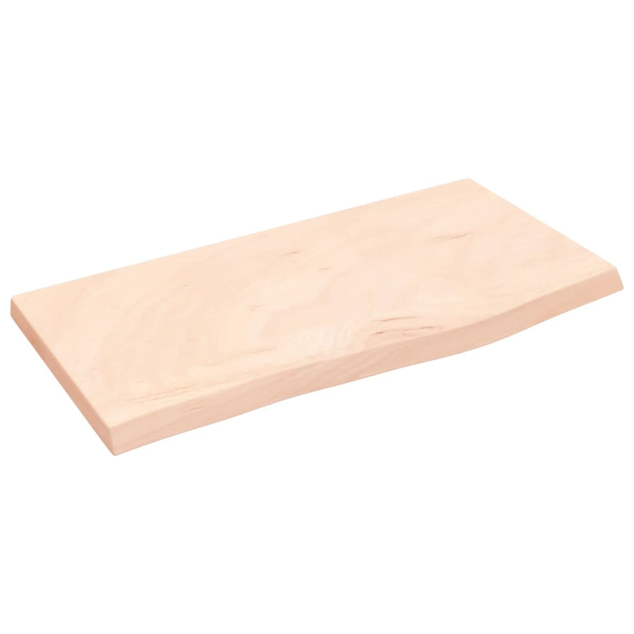 Wastafelblad 60X30X2 Cm Onbehandeld Massief Hout 60 x 30 x 2 cm Naturel