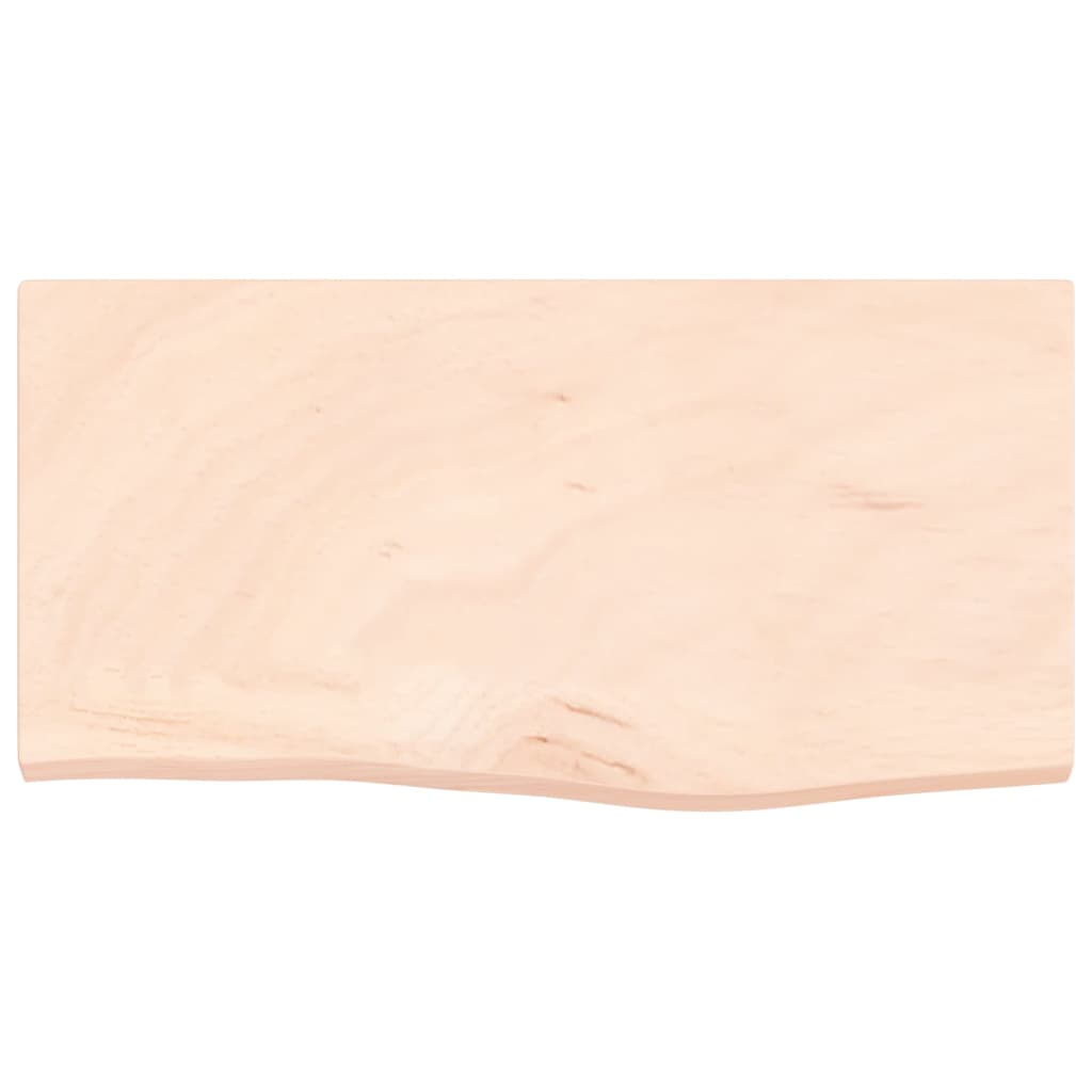 Wastafelblad 60X30X2 Cm Onbehandeld Massief Hout 60 x 30 x 2 cm Naturel