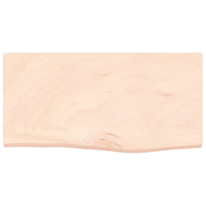 Wastafelblad 60X30X2 Cm Onbehandeld Massief Hout 60 x 30 x 2 cm Naturel