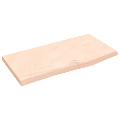 Wastafelblad 60X30X(2-4) Cm Onbehandeld Massief Hout Naturel 60 x 30 x 4 cm