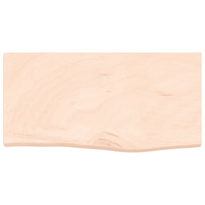 Wastafelblad 60X30X(2-4) Cm Onbehandeld Massief Hout Naturel 60 x 30 x 4 cm
