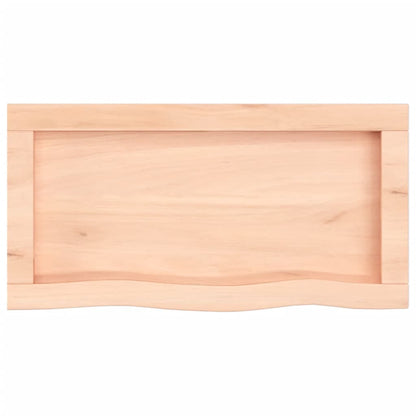 Wastafelblad 60X30X(2-4) Cm Onbehandeld Massief Hout Naturel 60 x 30 x 4 cm