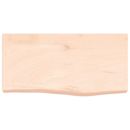 Wastafelblad 60X30X(2-6) Cm Onbehandeld Massief Hout Naturel 60 x 30 x 6 cm