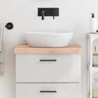 Washbasin top 60x30x(2-6) cm untreated solid wood