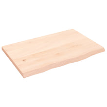 Wastafelblad 60X40X2 Cm Onbehandeld Massief Hout Naturel 60 x 40 x 2 cm