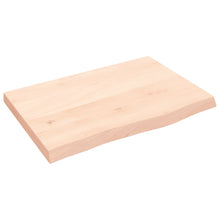 Wastafelblad 60X40X(2-4) Cm Onbehandeld Massief Hout Naturel 60 x 40 x 4 cm