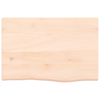 Wastafelblad 60X40X(2-4) Cm Onbehandeld Massief Hout Naturel 60 x 40 x 4 cm
