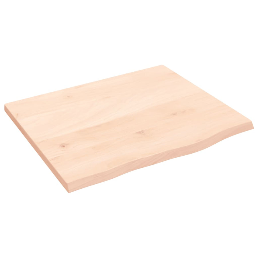 Wastafelblad Onbehandeld Massief Hout Naturel 60 x 50 x 2 cm