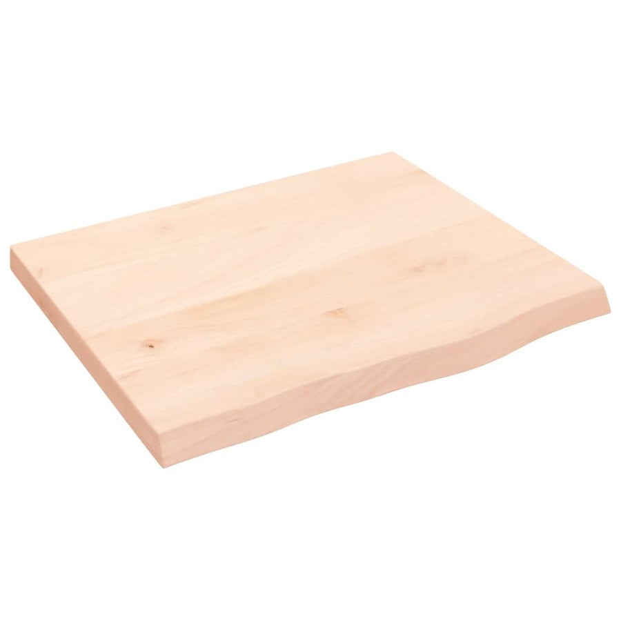Wastafelblad 60X50X(2-4) Cm Onbehandeld Massief Hout Naturel 60 x 50 x 4 cm