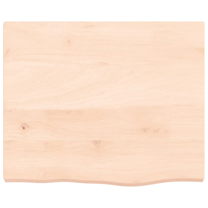 Wastafelblad 60X50X(2-4) Cm Onbehandeld Massief Hout Naturel 60 x 50 x 4 cm