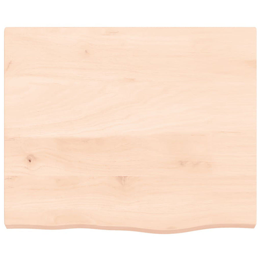 Wastafelblad 60X50X(2-4) Cm Onbehandeld Massief Hout Naturel 60 x 50 x 4 cm