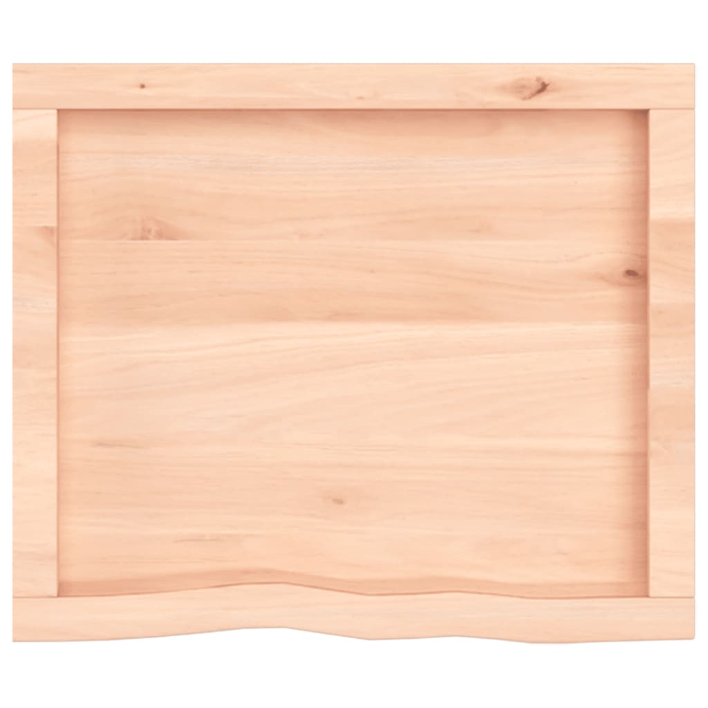 Wastafelblad 60X50X(2-4) Cm Onbehandeld Massief Hout Naturel 60 x 50 x 4 cm