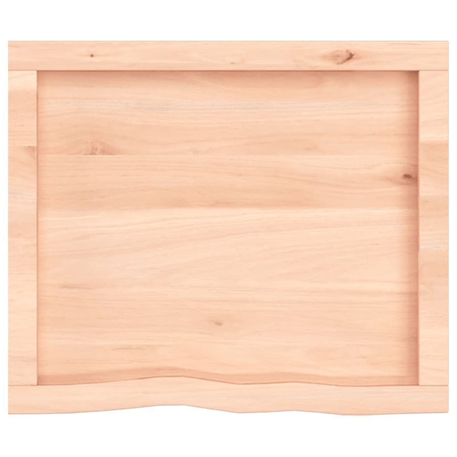 Wastafelblad 60X50X(2-4) Cm Onbehandeld Massief Hout Naturel 60 x 50 x 4 cm