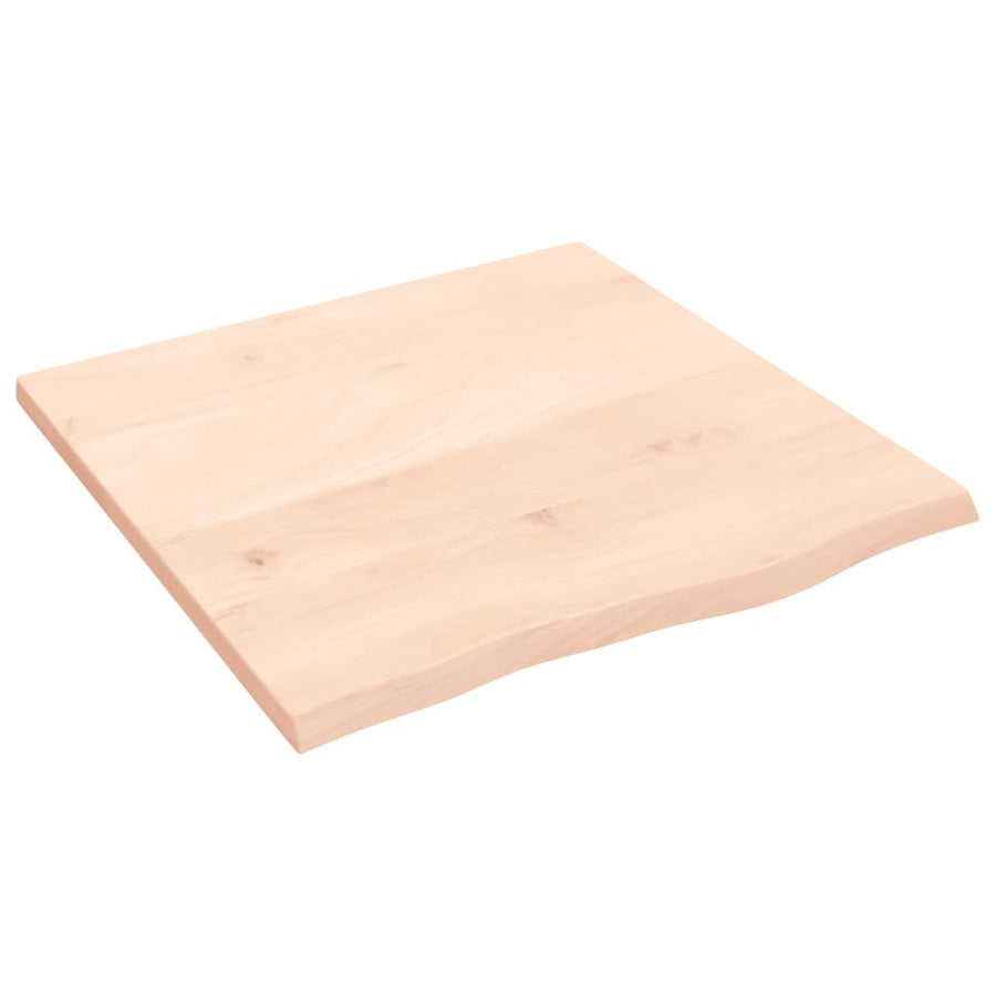 Wastafelblad Onbehandeld Massief Hout Naturel 60 x 60 x 2 cm